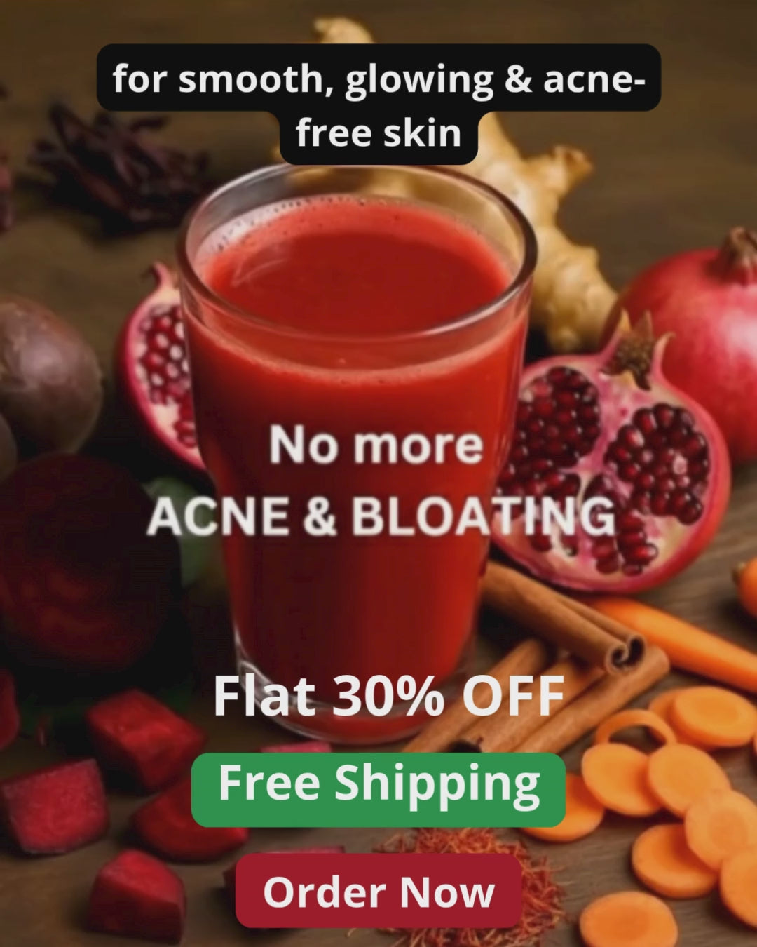Load video: Organic cardio boost blend juice makes with like pomegranate, beetroot and cinnamon